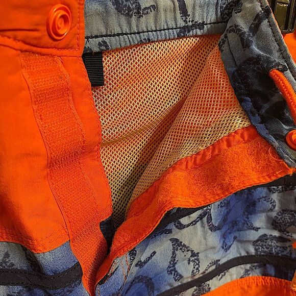 Nautica Men's Size XL Swim Trunks Shorts Floral Beach Colorblock Classic - Picture 4 of 5